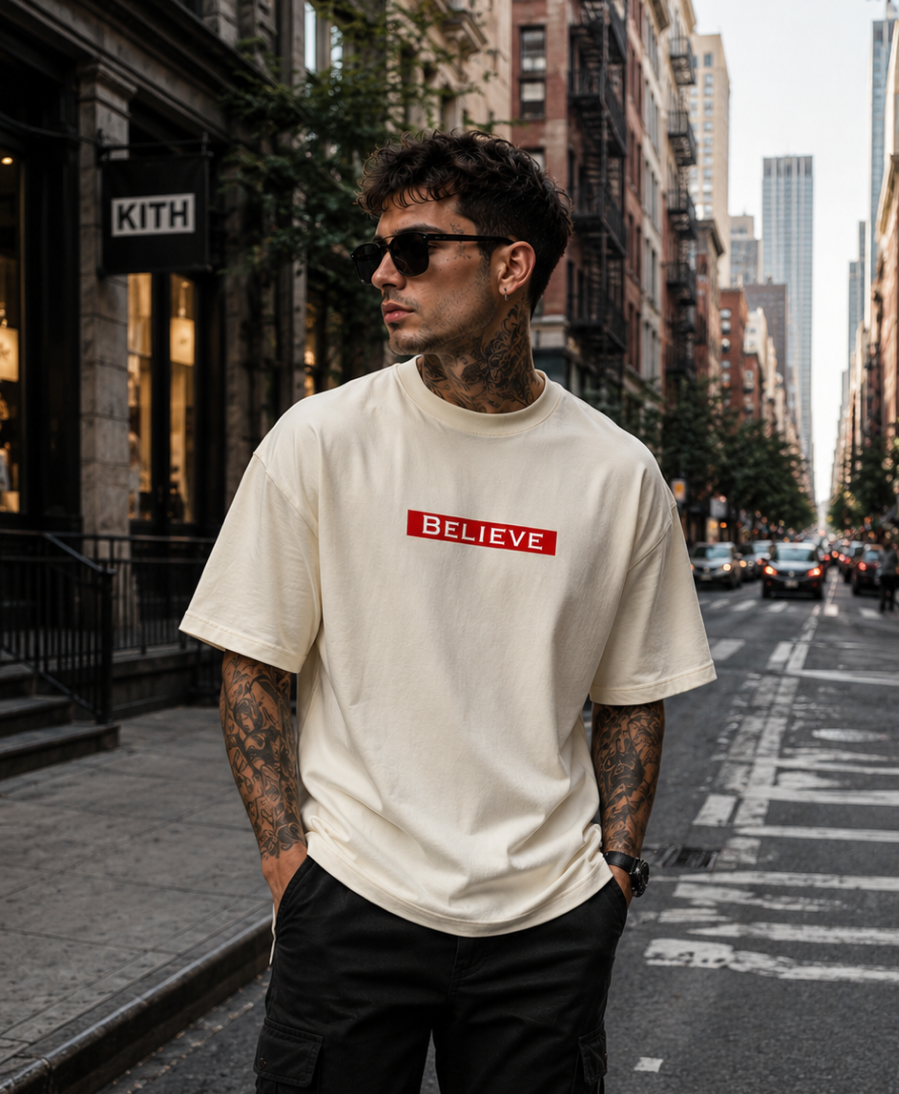 Believe Statement Terry Tee | Oversized