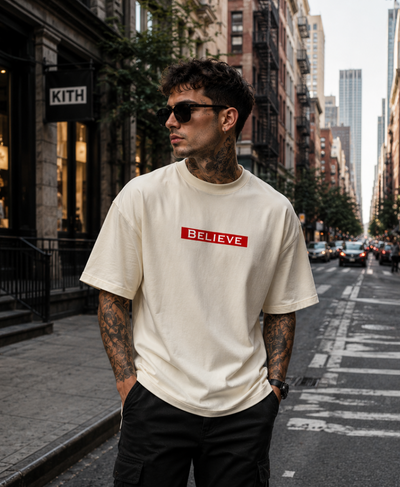 BELIEVE Statement Oversized T-Shirt