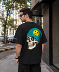 Melted Grin Black RINOKU Oversized Tee