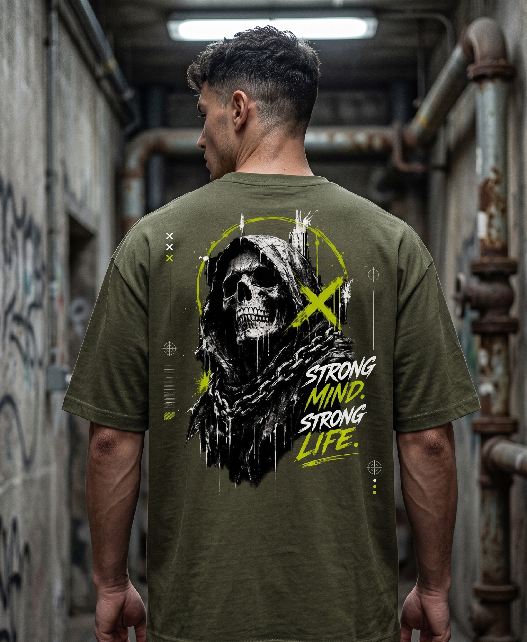 UNCHAINED Black Oversized Tee | RINOKU CHAOS