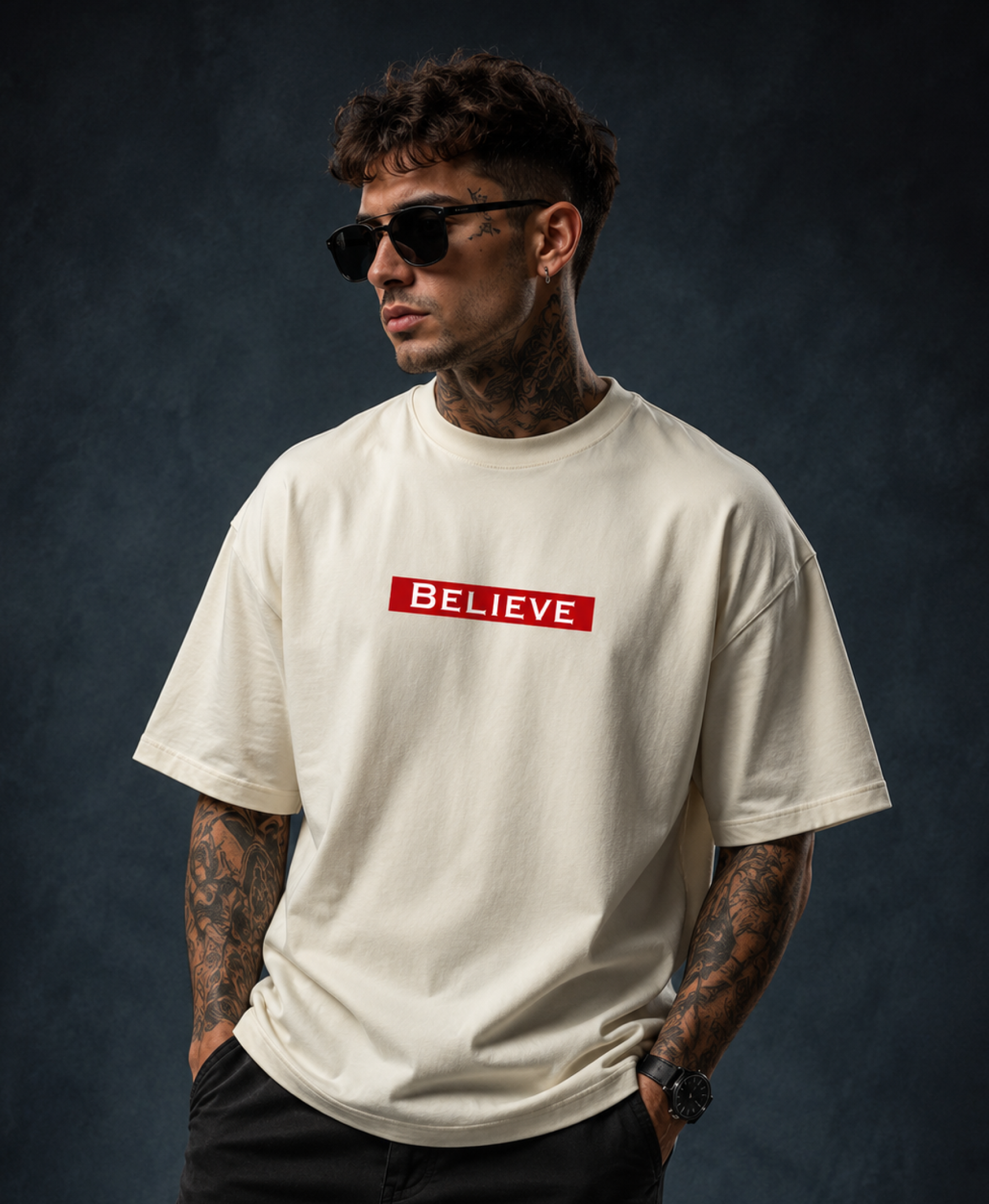 BELIEVE Statement Oversized T-Shirt