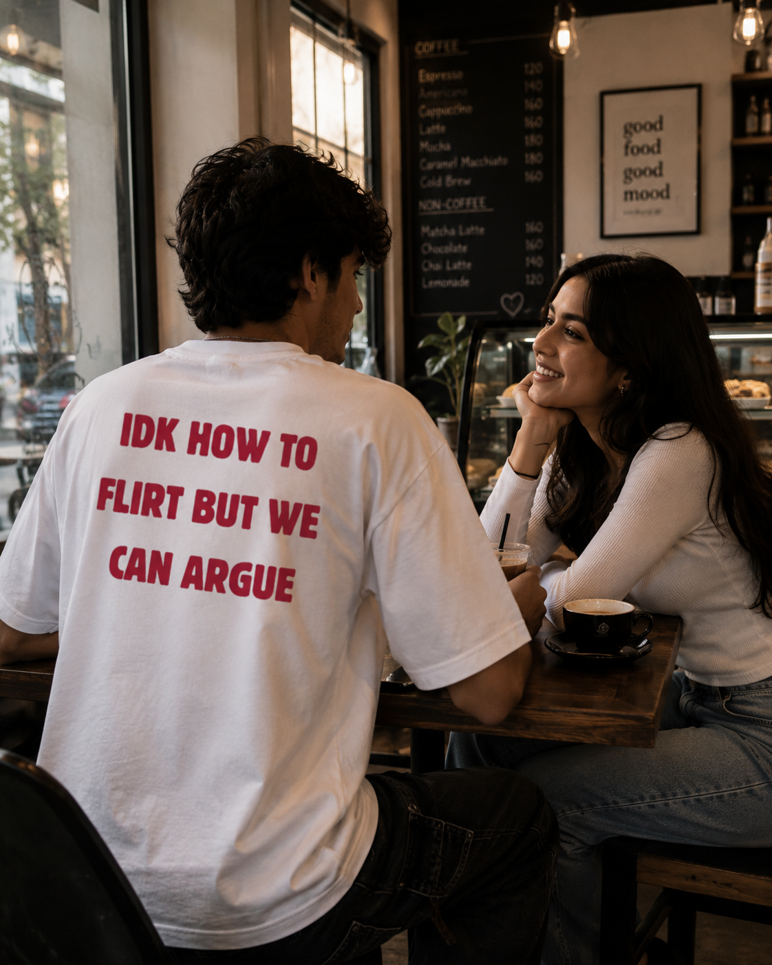 IDK How To Flirt But We Can Argue Oversized Terry Tee