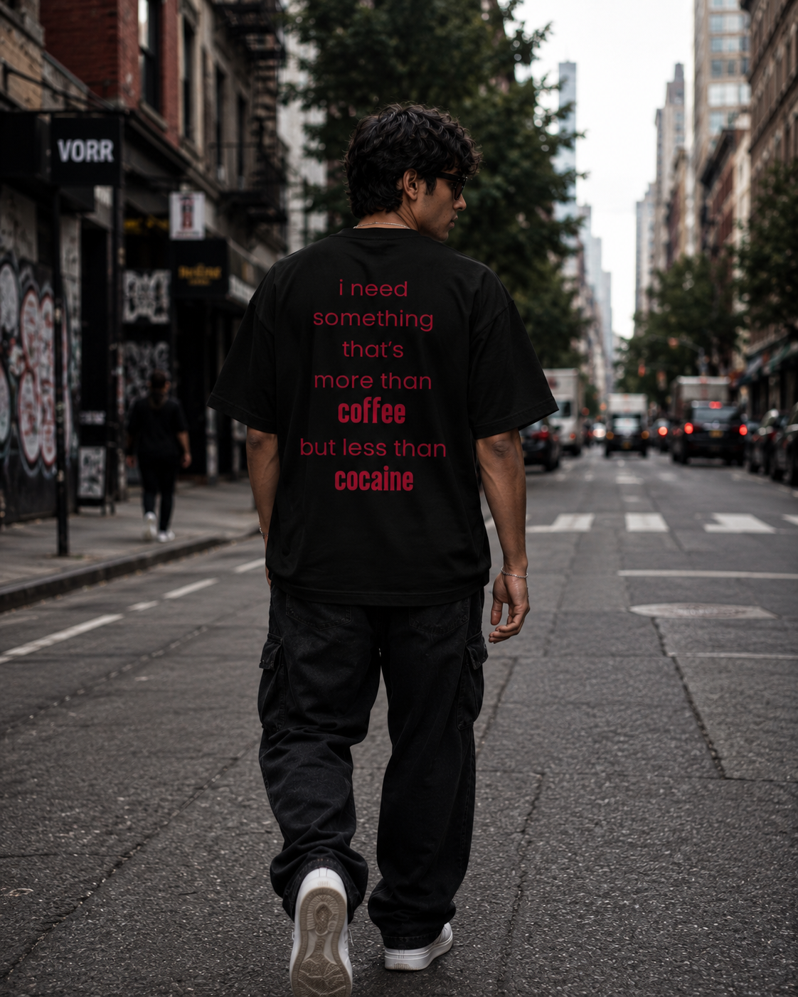 More Than Coffee Oversized Terry Tee