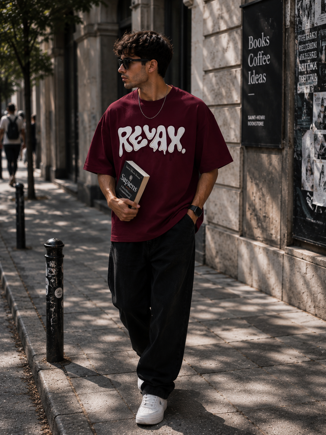 RELAX. Oversized Terry Tee | RINOKU Quiet