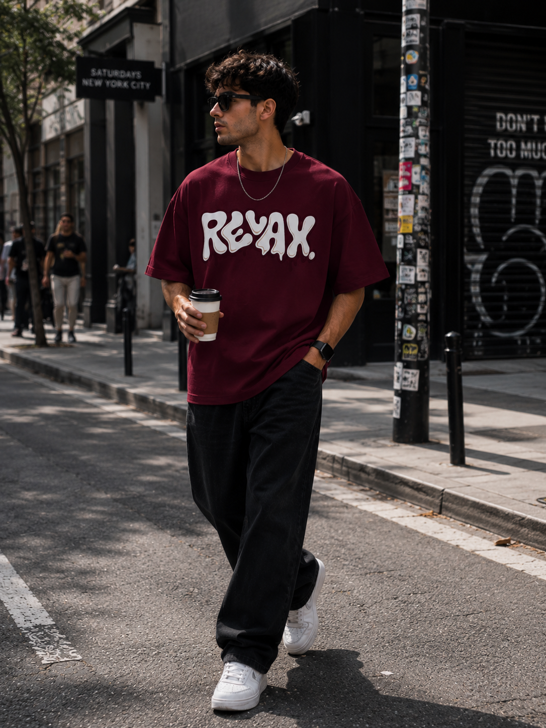 RELAX. Oversized Terry Tee — RINOKU