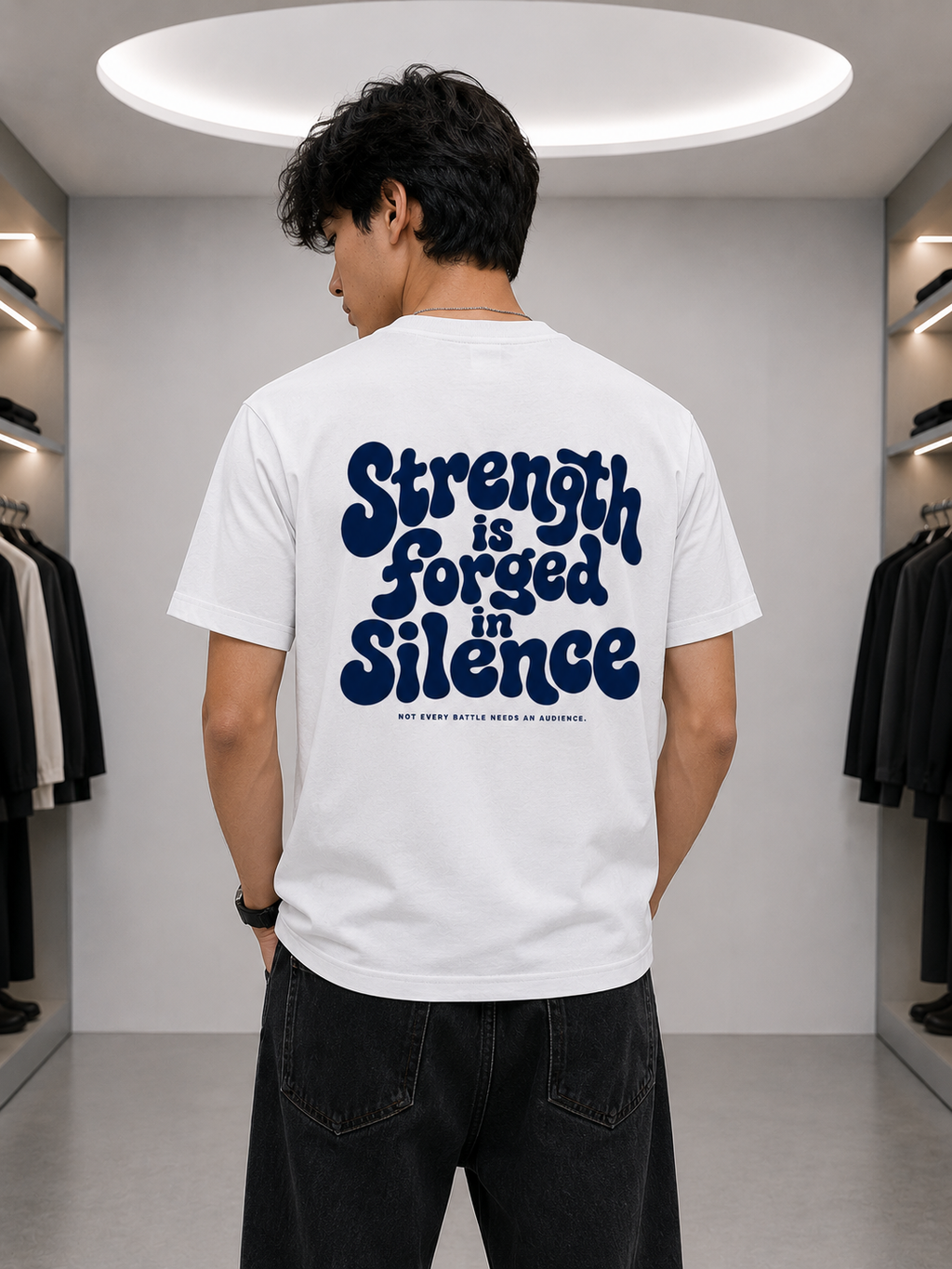 RINOKU Strength in Silence Tee | Supima Cotton, 160 GSM