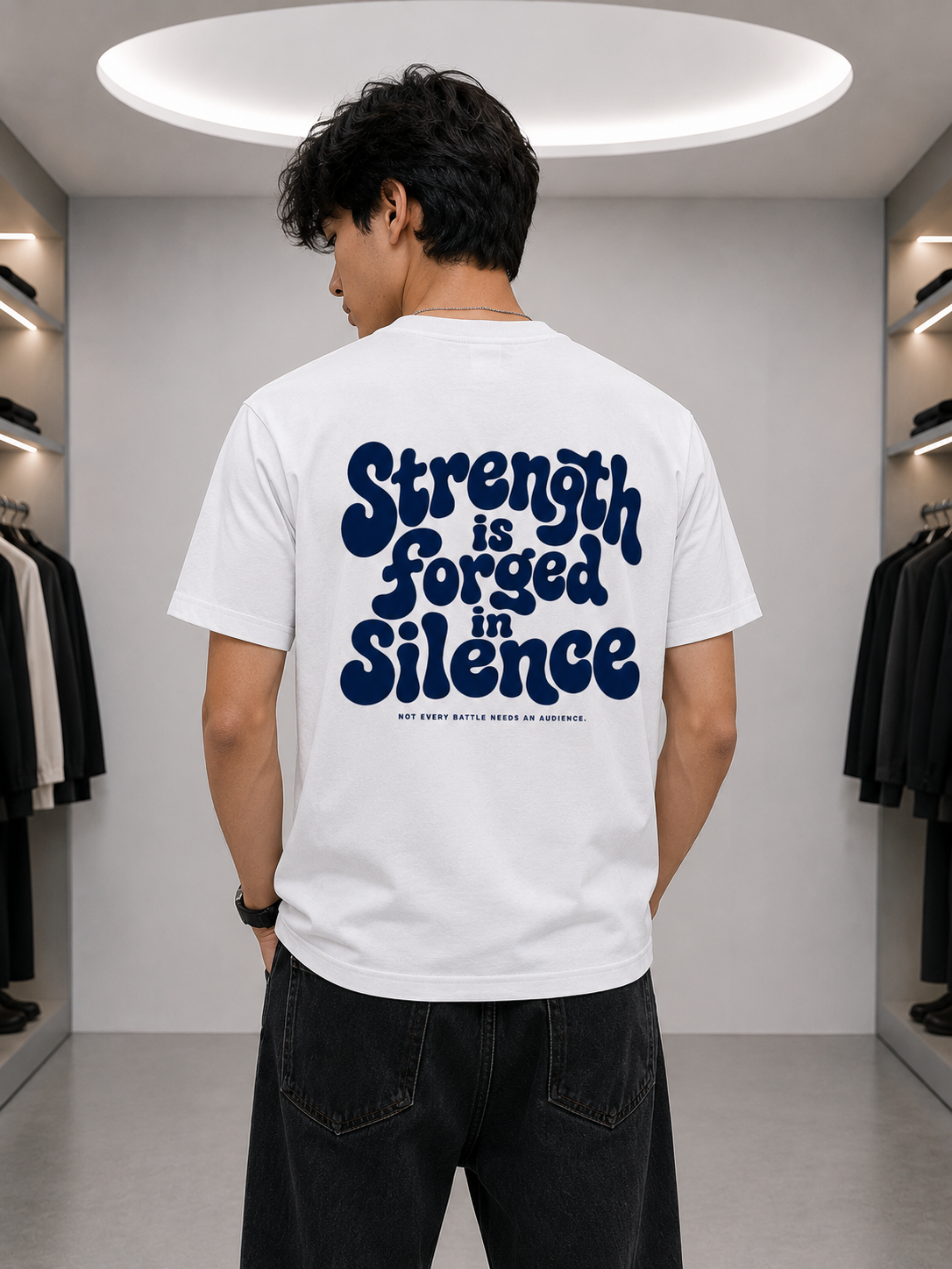 RINOKU Strength in Silence Tee | Supima Cotton, 160 GSM
