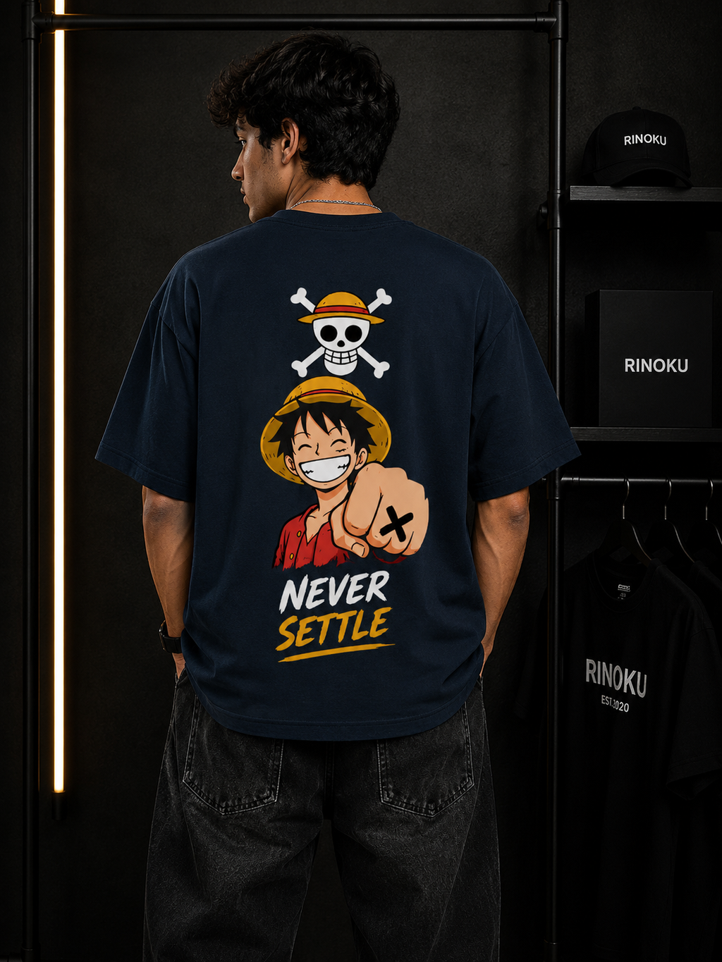 Anime Graphic Oversized T-Shirt for Men & Women | RINOKU