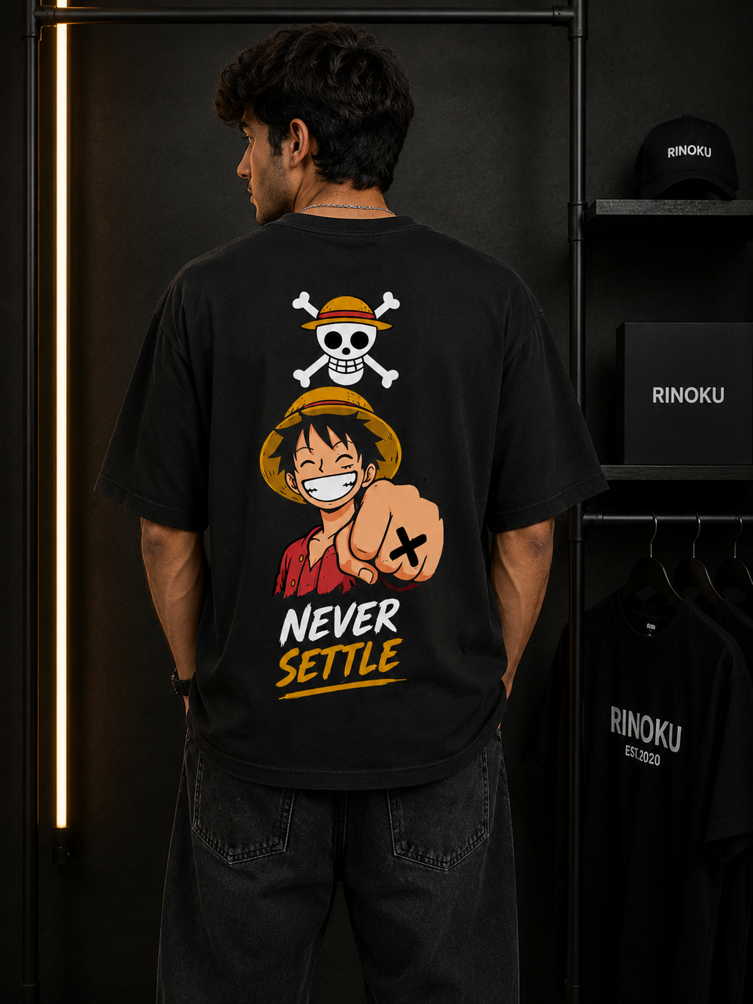 Anime Graphic Oversized T-Shirt for Men & Women | RINOKU